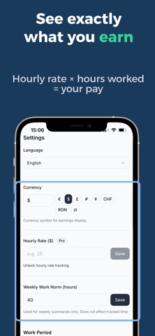 Work Hours Tracker - Stundo Screenshot 2 of 5