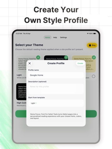 Fonts: Customize Web Fonts iPad screenshot