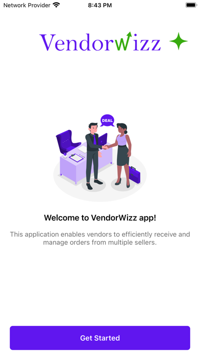 Screenshot 1 of VendorWizz App