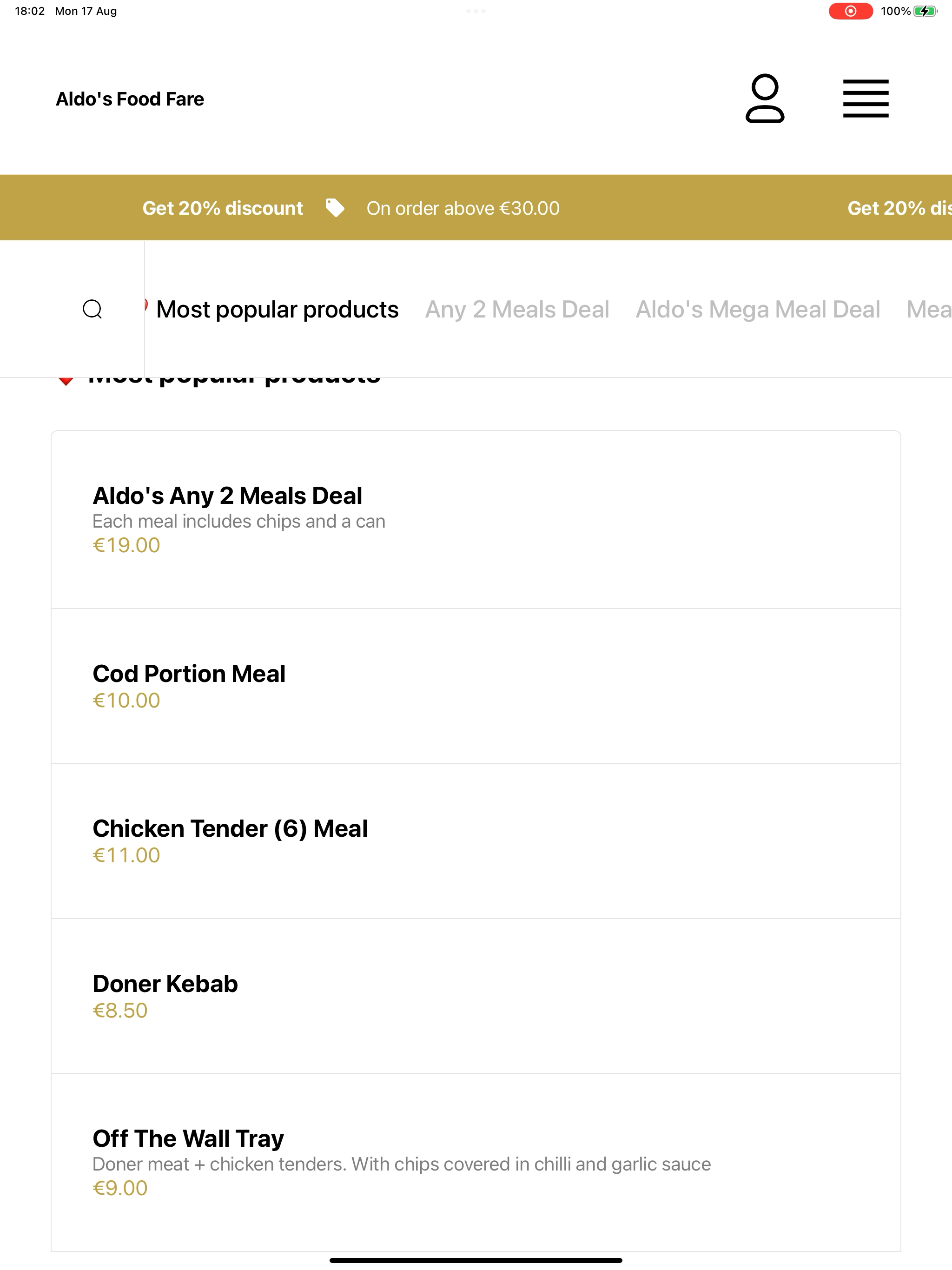 Aldo's Food Fare screenshot 16