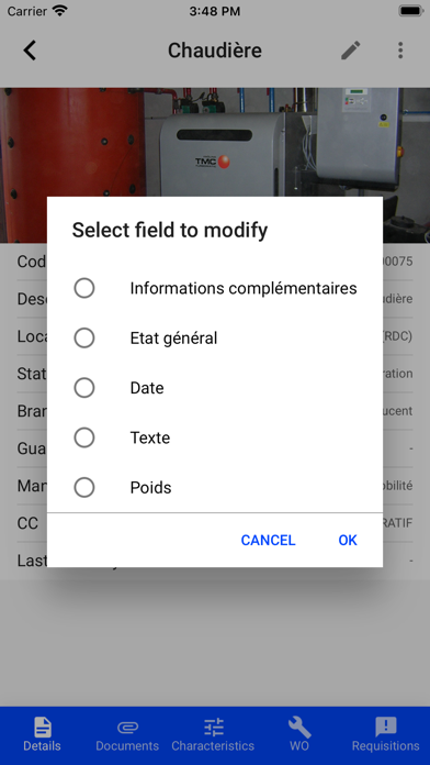Cegid EAM Screenshot