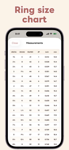 Ring Sizer: Measure App Screenshot 6 of 7