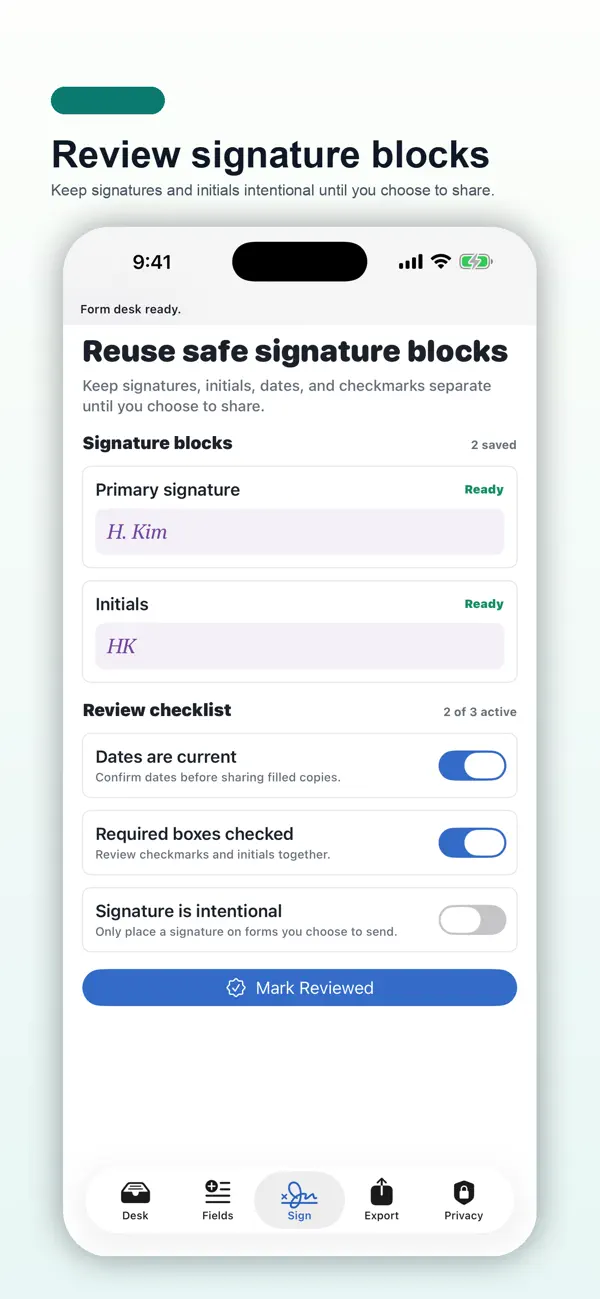 Screenshot #3 pour Form Fill Private
