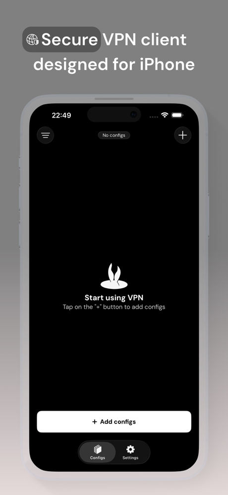 RabbitHole – VPN client screenshot 1