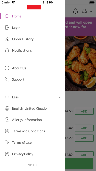 Stockport Pizza House Screenshot