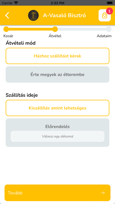 A-Vasaló Bisztró Screenshot