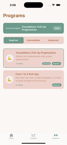 Pull Ups: Training Program screenshot