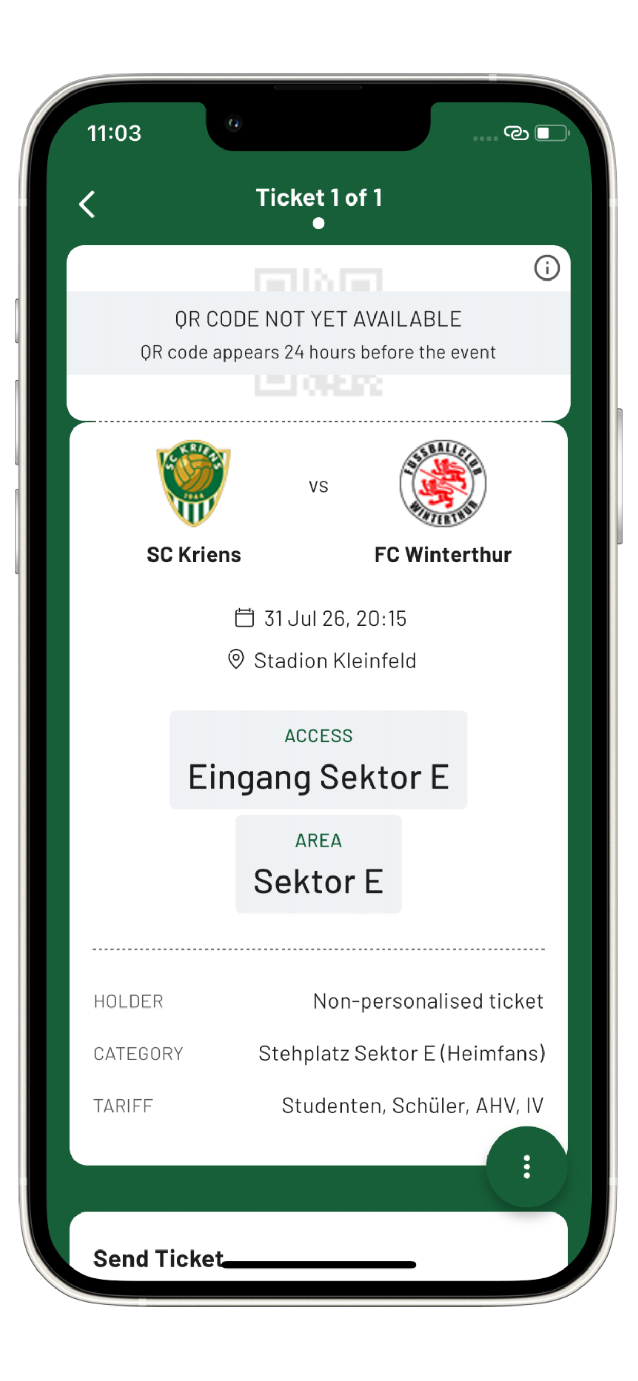 SC Kriens - Ticket App screenshot 4