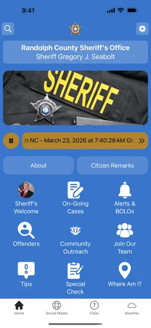 Randolph County NC Sheriff screenshot 1