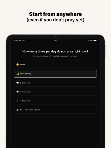Taiba: Prayer Tracker iPad screenshot