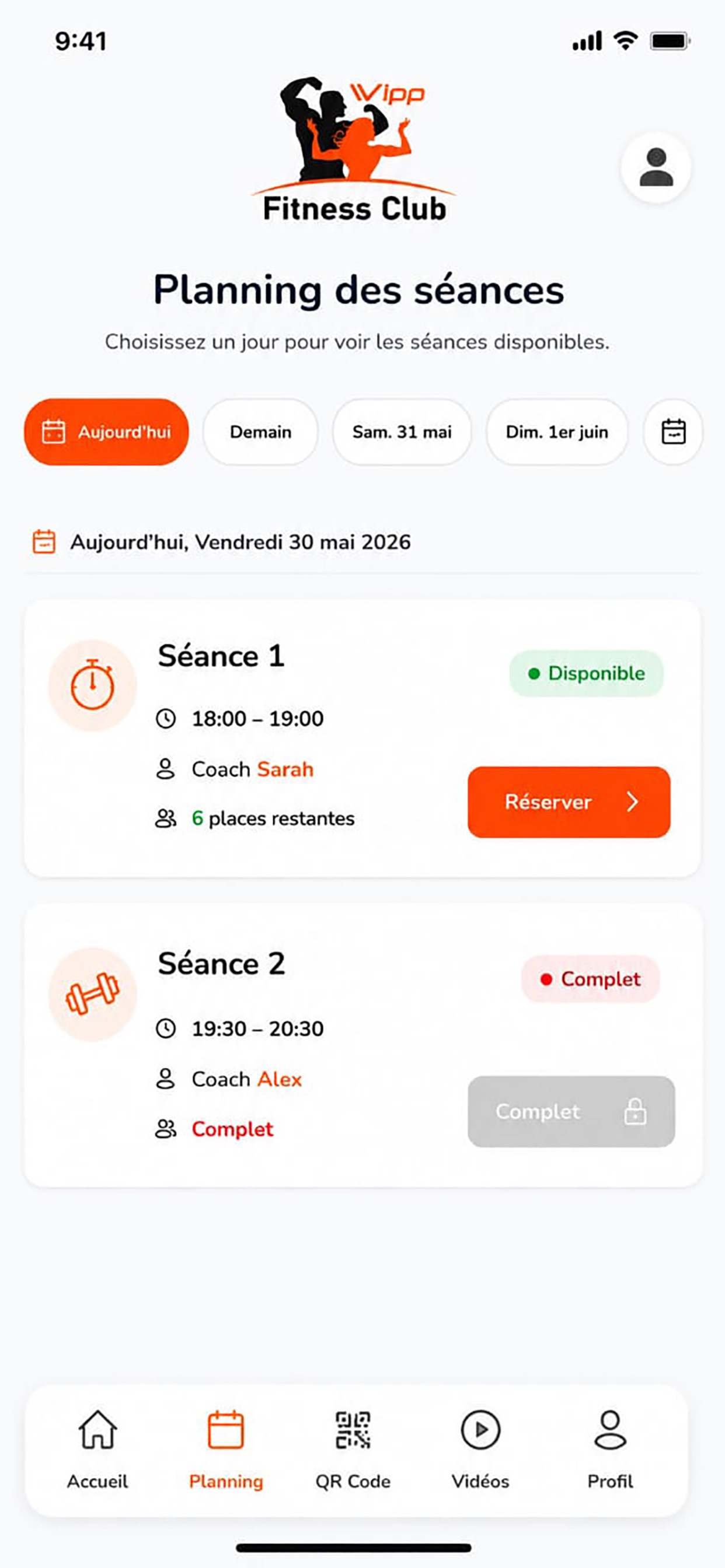Screenshot 3 of vipp-fitness-mobile