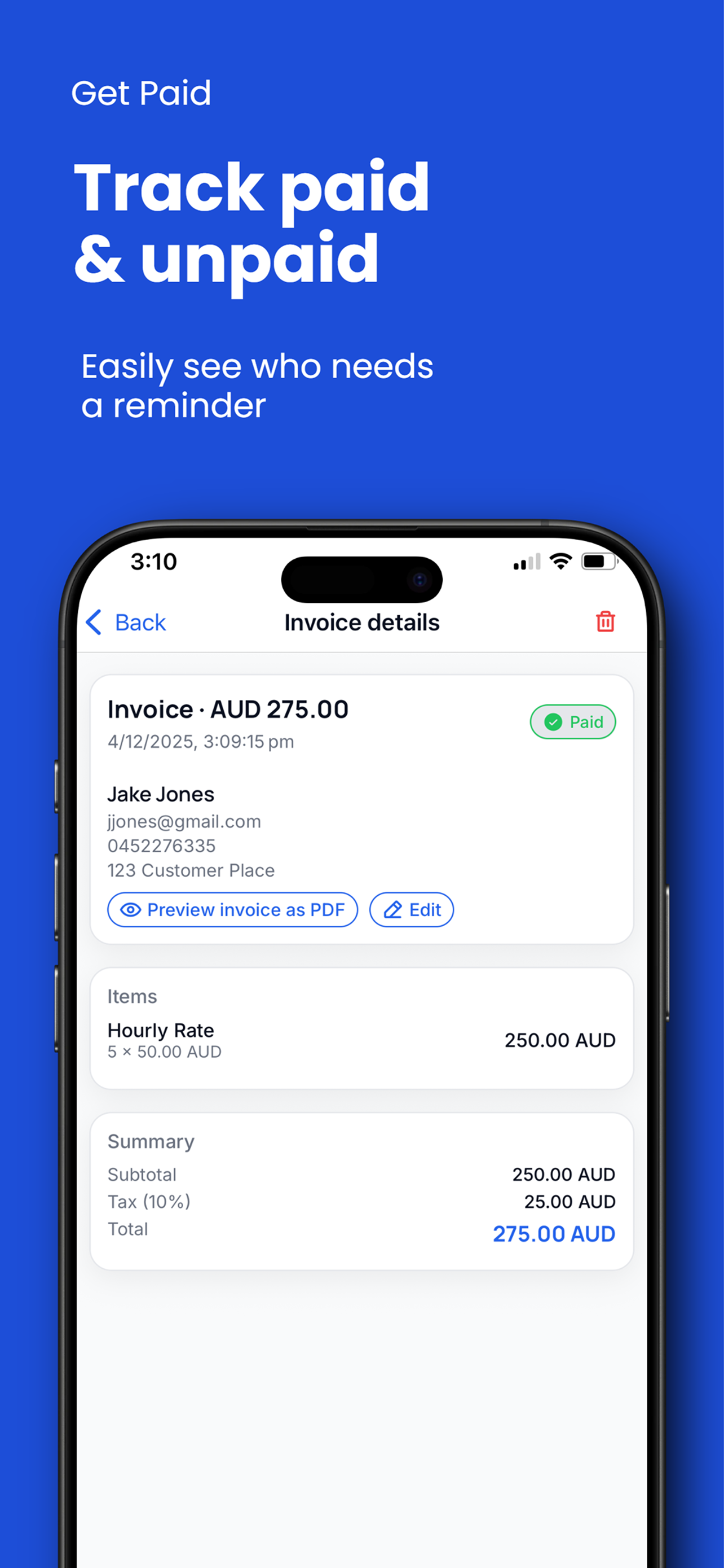 Plumber Invoices & Quotes screenshot 5
