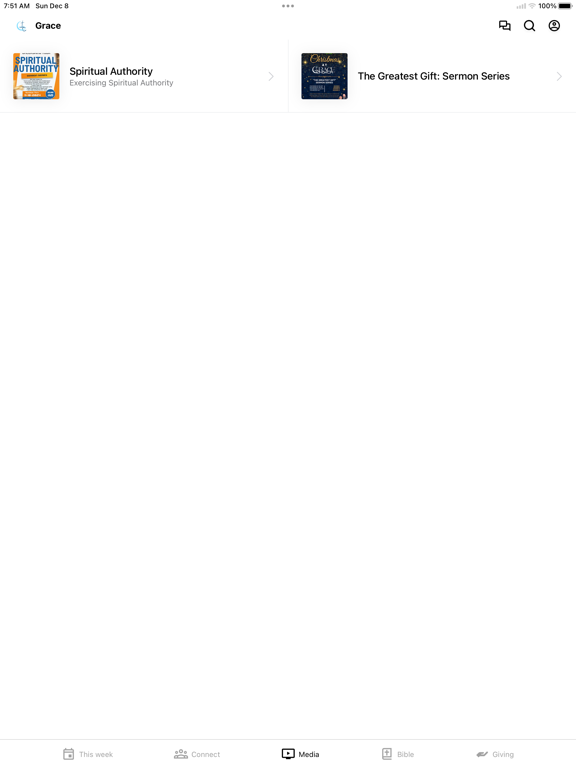 Grace Church Loris iPad screenshot 3 - Education app