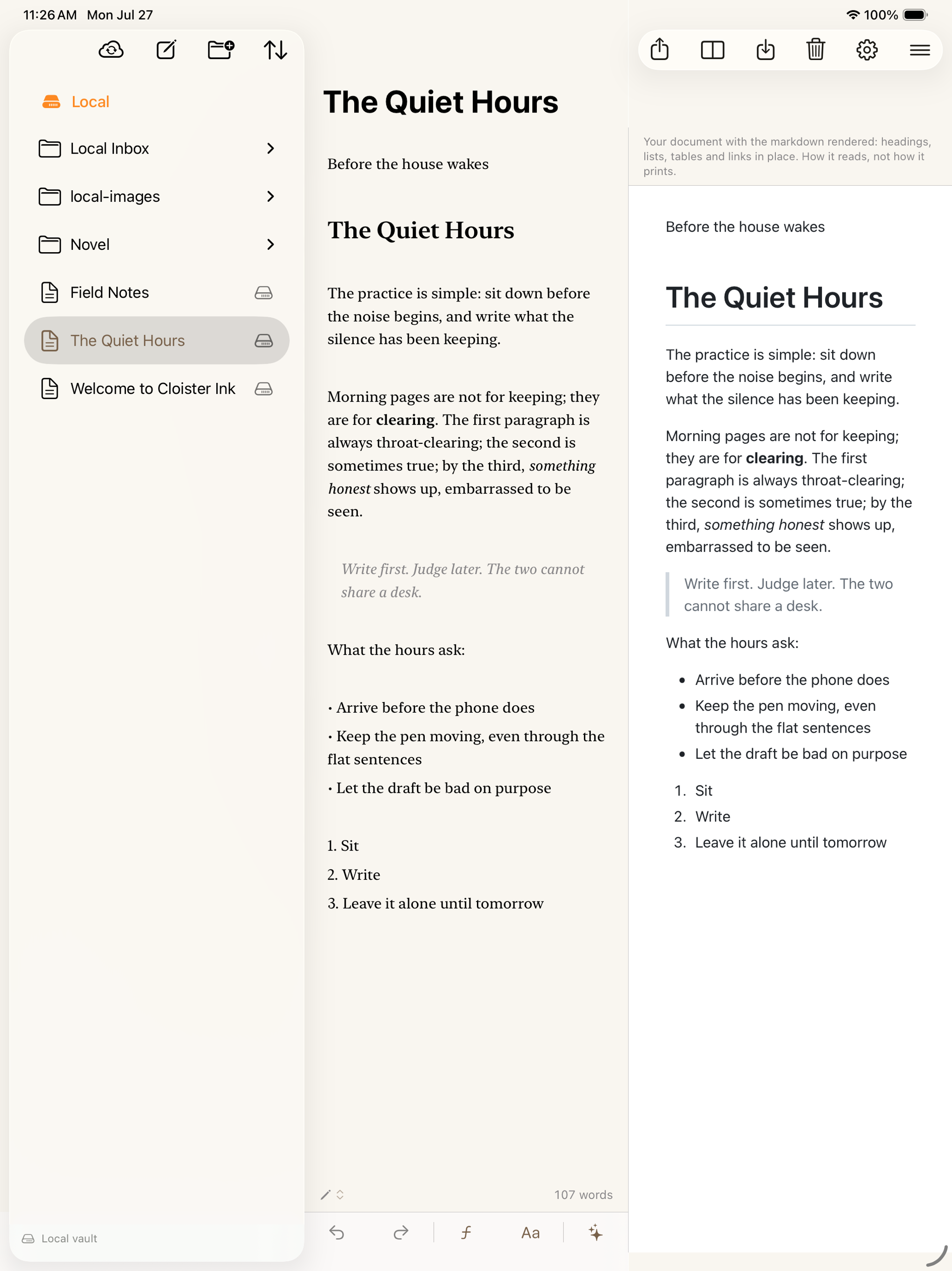 Cloister Ink - Markdown Editor screenshot 7