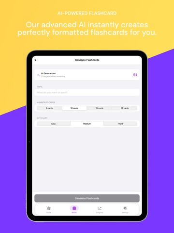Remembify - AI Flashcards iPad screenshot