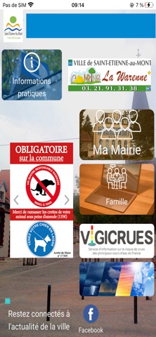 Ma ville Saint-Etienne-au-Mont iPhone screenshot