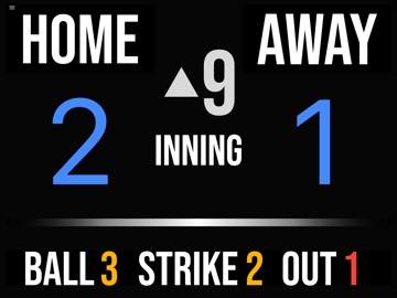BT Baseball Scoreboard iPad screenshot