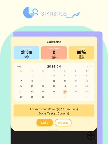 E:Roomy -Pomodoro,Todo,Routine iPad screenshot