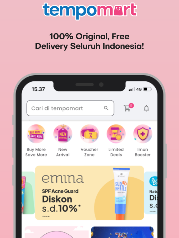tempomart iPad screenshot 2 - Shopping app