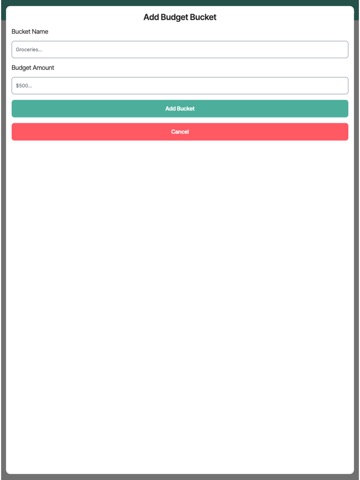Budget Buckets Pro iPad screenshot