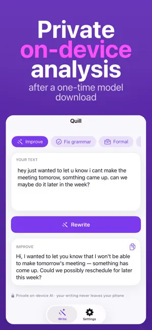Quill: AI Writing Assistant screenshot 3