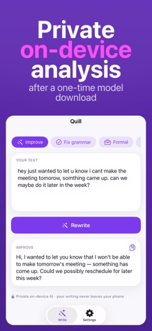 Quill: AI Writing Assistant screenshot