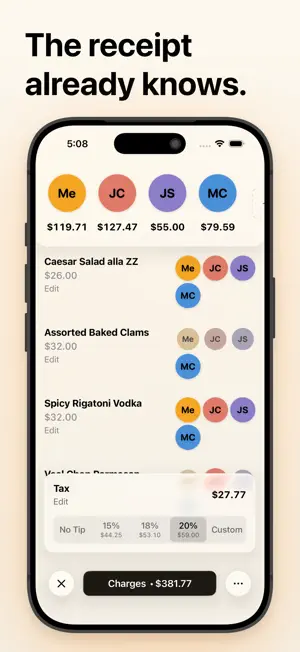 splitty: Split Bills & Tip screenshot 2