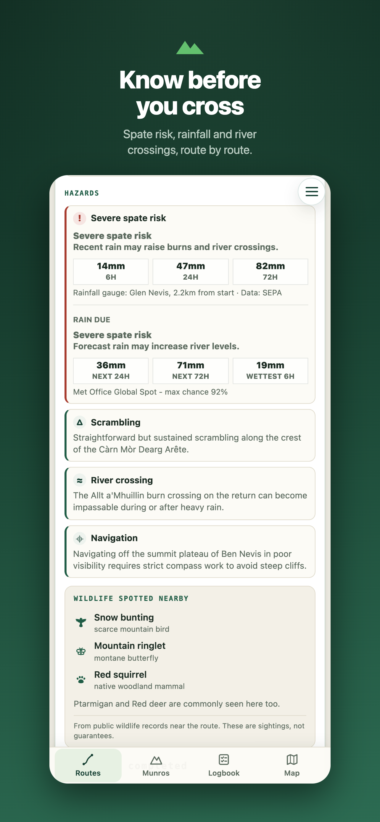 Munro Planner screenshot 3