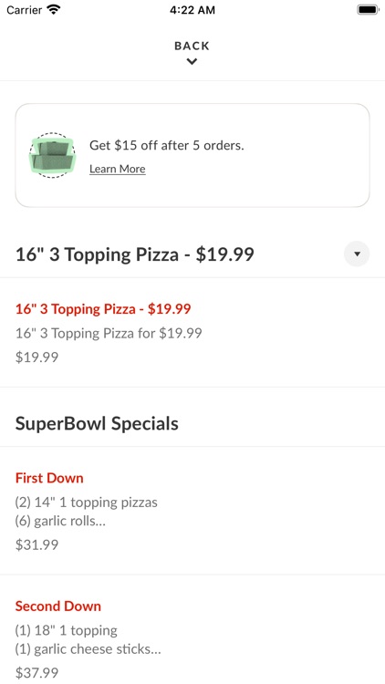 Amore Pizza Davie To Go