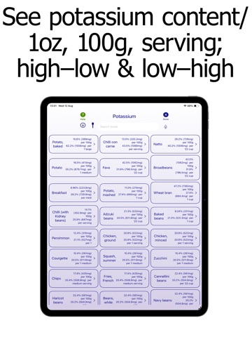 Potassium Counter & Tracker iPad screenshot