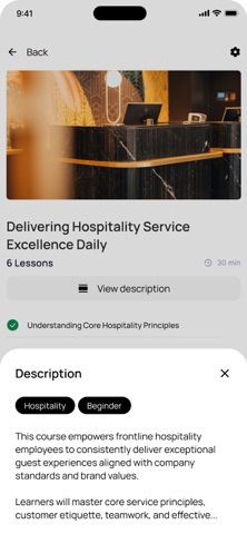 One Course Screenshot 1 of 3