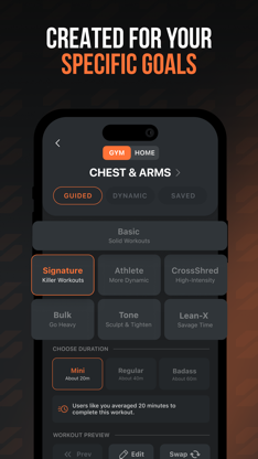 SHRED: Gym & Home Workouts screenshot 3
