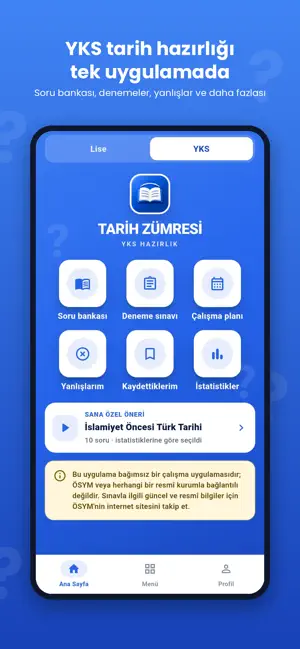 Tarih Zümresi: Lise ve YKS screenshot 2