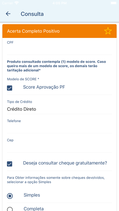 App screenshot