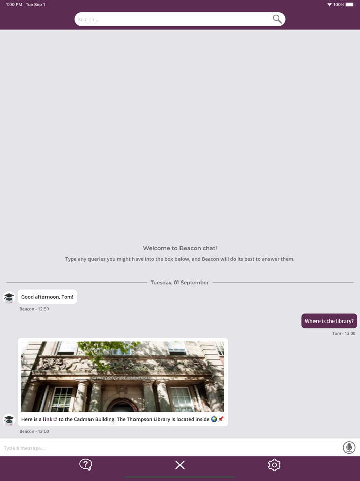 #5. Beacon - Digital Guide (iOS) Podle: University of Staffordshire