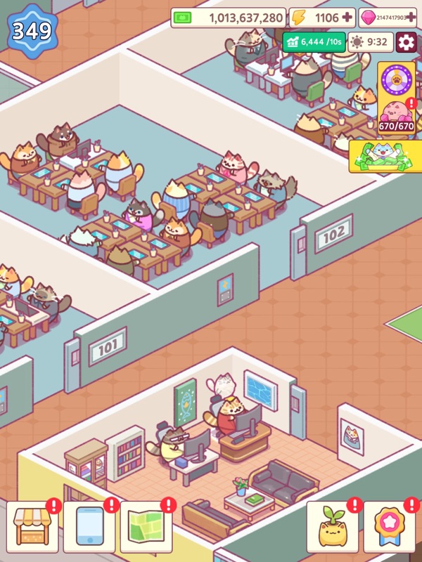 Office Cat: Idle Tycoon Games screenshot 7