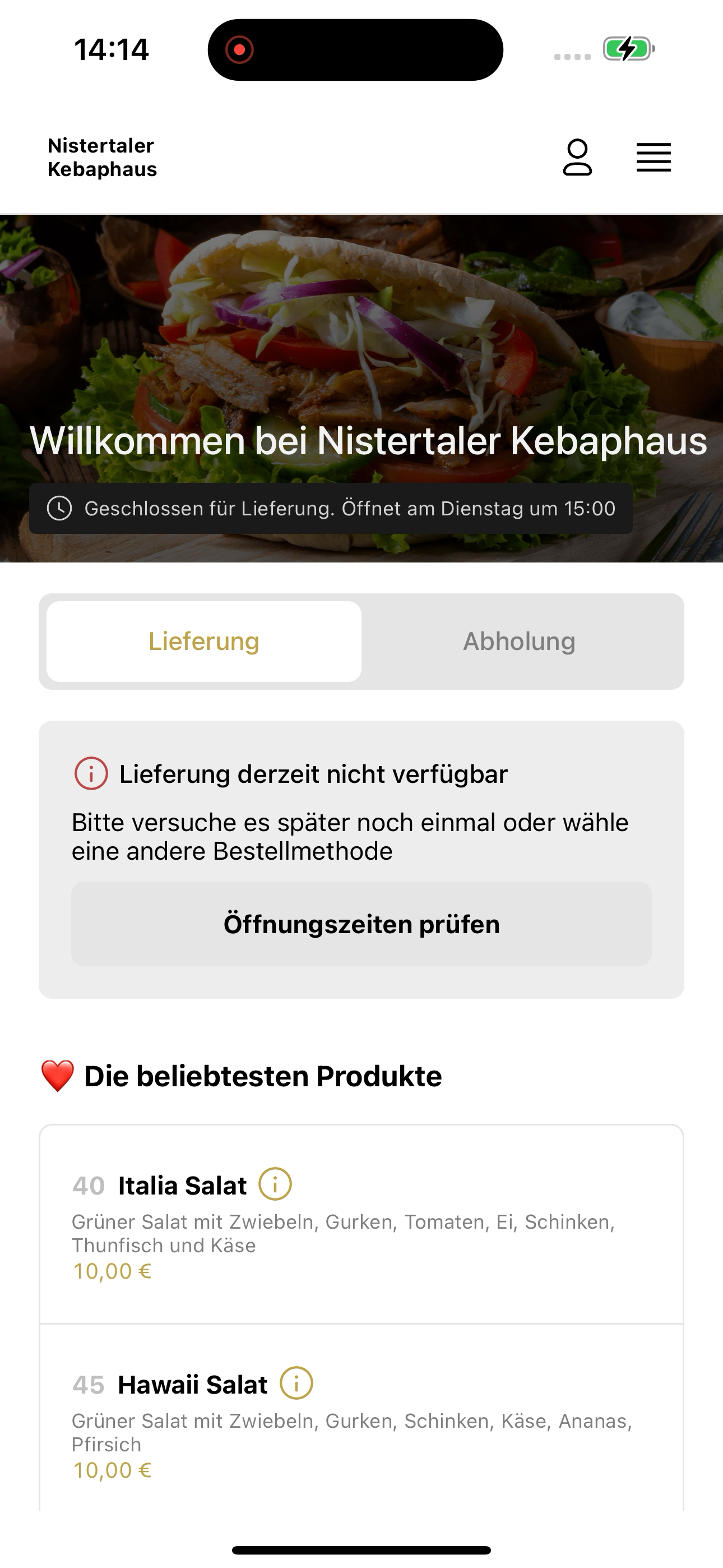 Nistertaler Kebaphaus screenshot 5