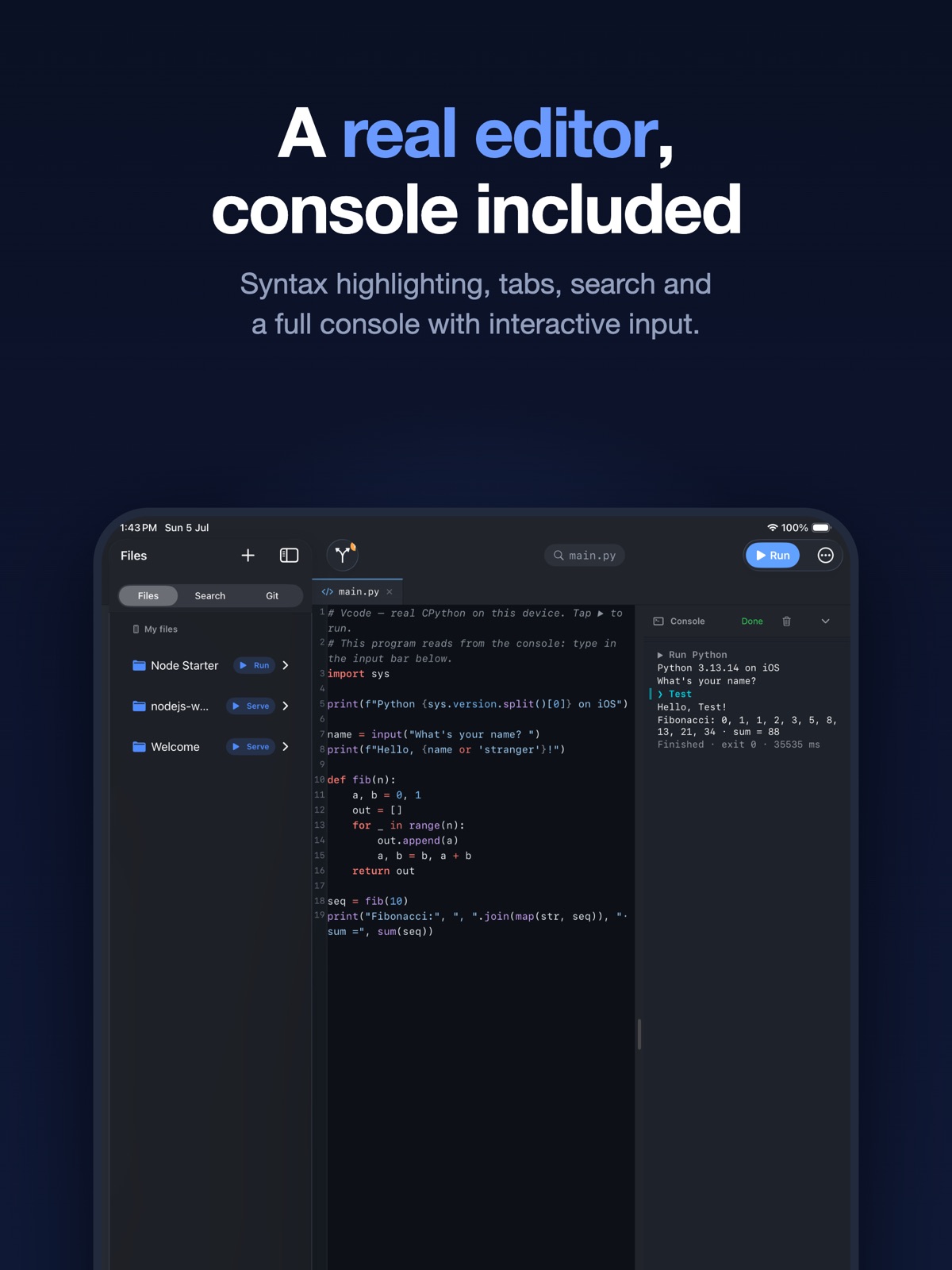 Visual Code Editor - vCode ipad screenshot 1