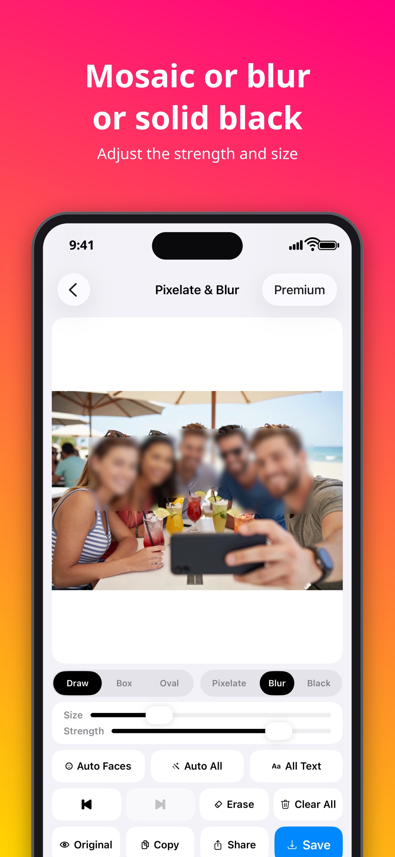 Screenshot 6 of iBlur: Mosaic & Blur Photos
