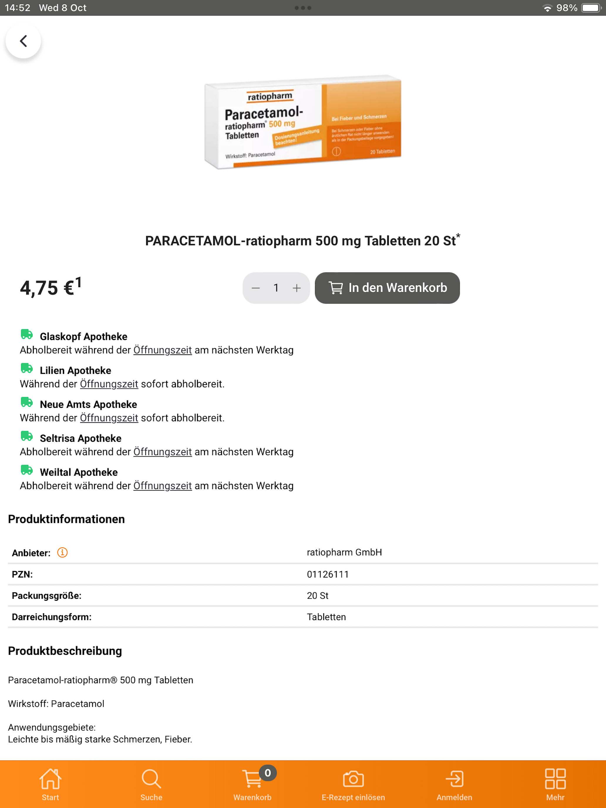 Gondermann Apotheken E-Rezept screenshot 11