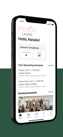 Peach Lagree App Screenshot 1 of 7