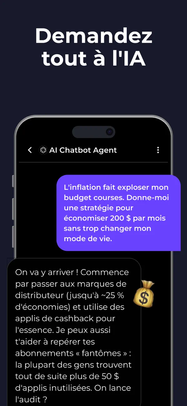 Screenshot #2 pour IA Chatbot Français・Chat: AI!