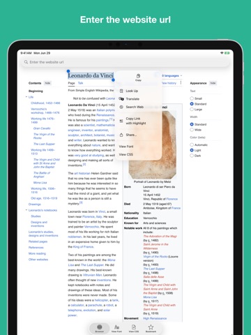 Font Inspector - find fonts iPad screenshot