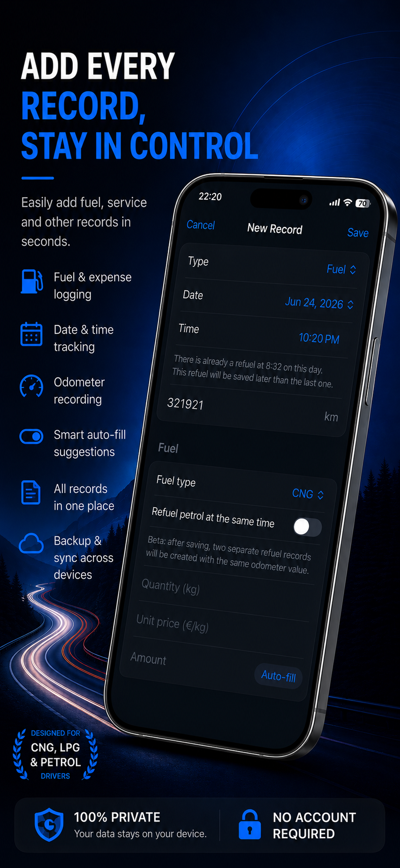 FuelLogbook: Car Manager screenshot 10