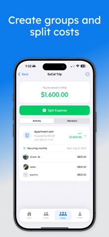 Reclaim: Split Bills & IOUs screenshot