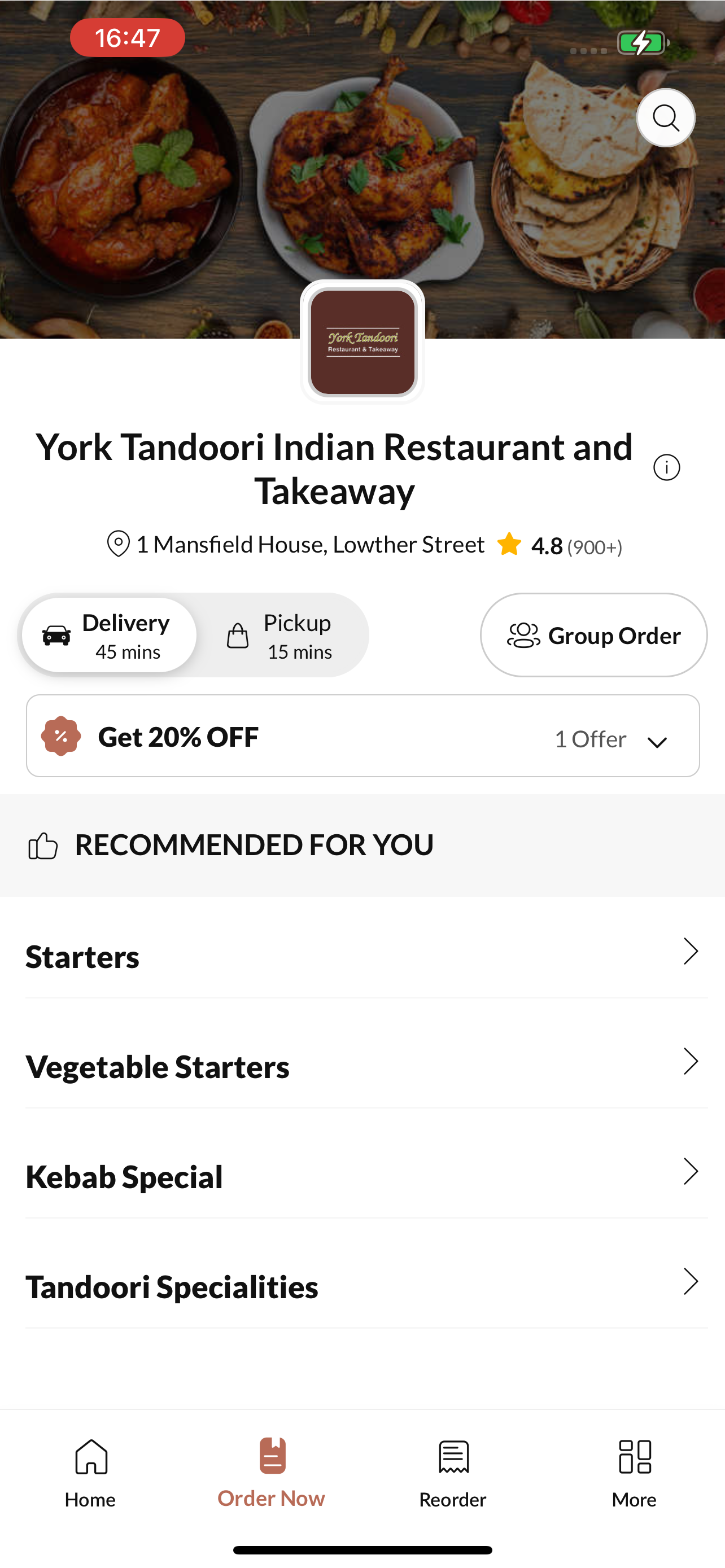 York Tandoori Indian screenshot 2