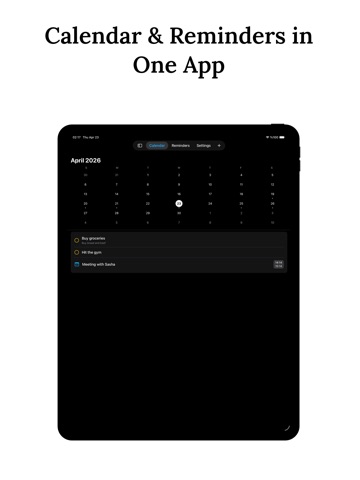 Edin: Calendar & To Do List iPad screenshot