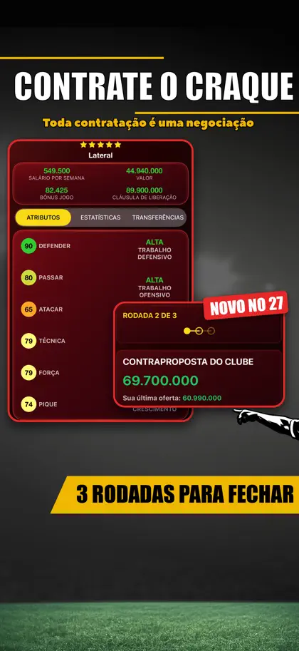 Screenshot 4 di 6 di Be the Manager 2026: Futebol