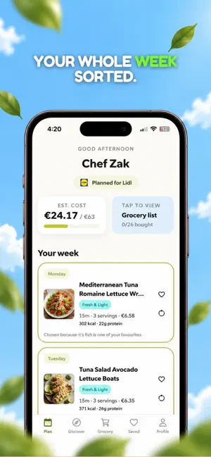 mealzy - meal planner screenshot 2