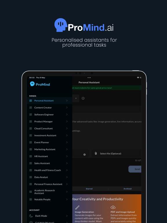 Screenshot #4 pour ProMind - AI agents for 2025